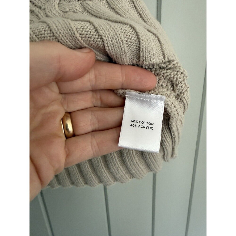 Evereve Sweater Vest XS Cable Knit Y2K Preppy Academia V-Neck Layering - Picture 5 of 7